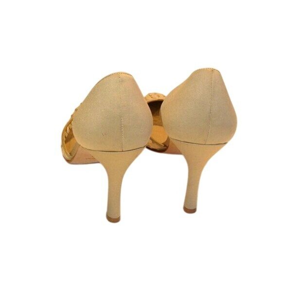 Nina High Heel Shoes Saba Cornsilk Luster Vintage size 9 1/2 - Picture 4 of 6